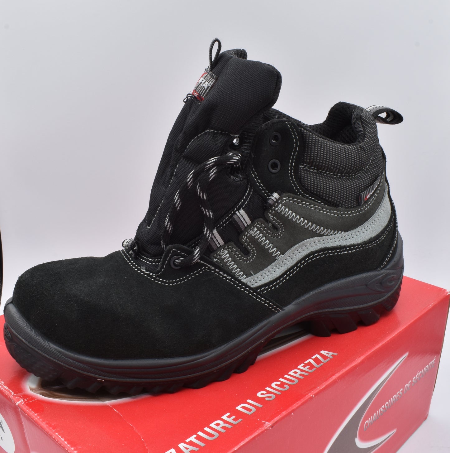 SCARPONCINO COFRA AUGSBURG S1P nero/grigio